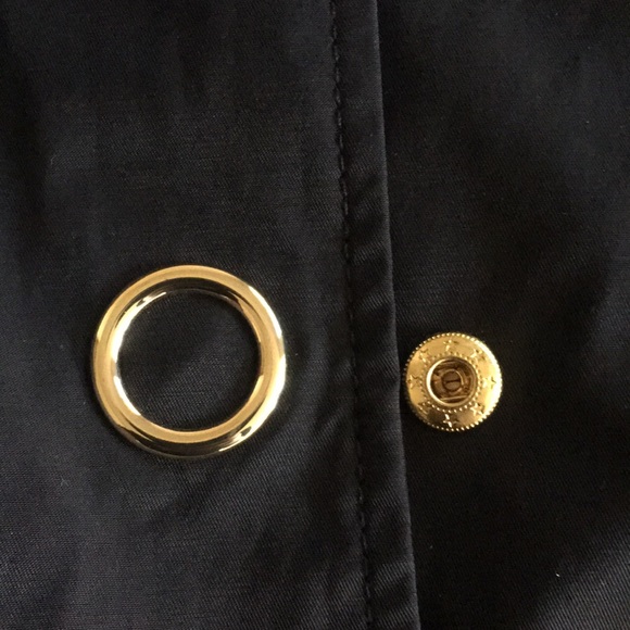 Anne Klein Black Overcoat w/Belt - Picture 2 of 5